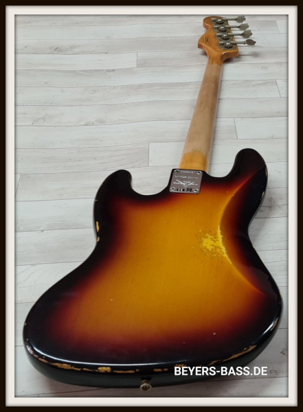 Fender Custom Shop LTD 60s Jazz Bass, Relic 3 Tone Sunburst, Limited Edition *B-Ware*